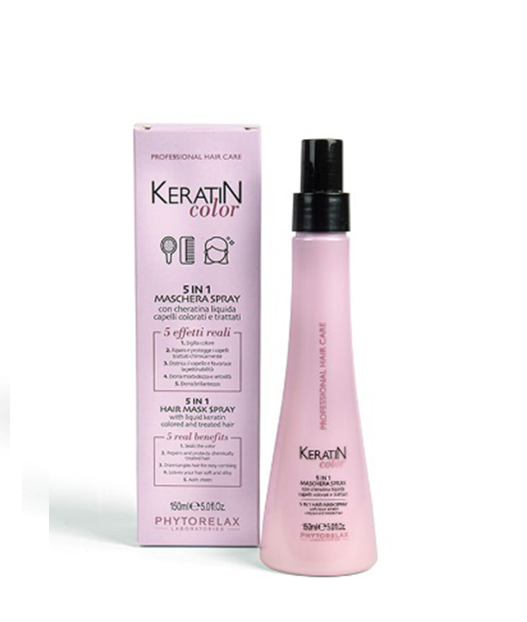 5 in 1 Hair Mask Spray with liquid Keratain colored and treated Hair